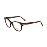 Emilio Pucci Red Plastic Frames with pearl red stripes, model EP2677615, size 49/17/135mm, for women.