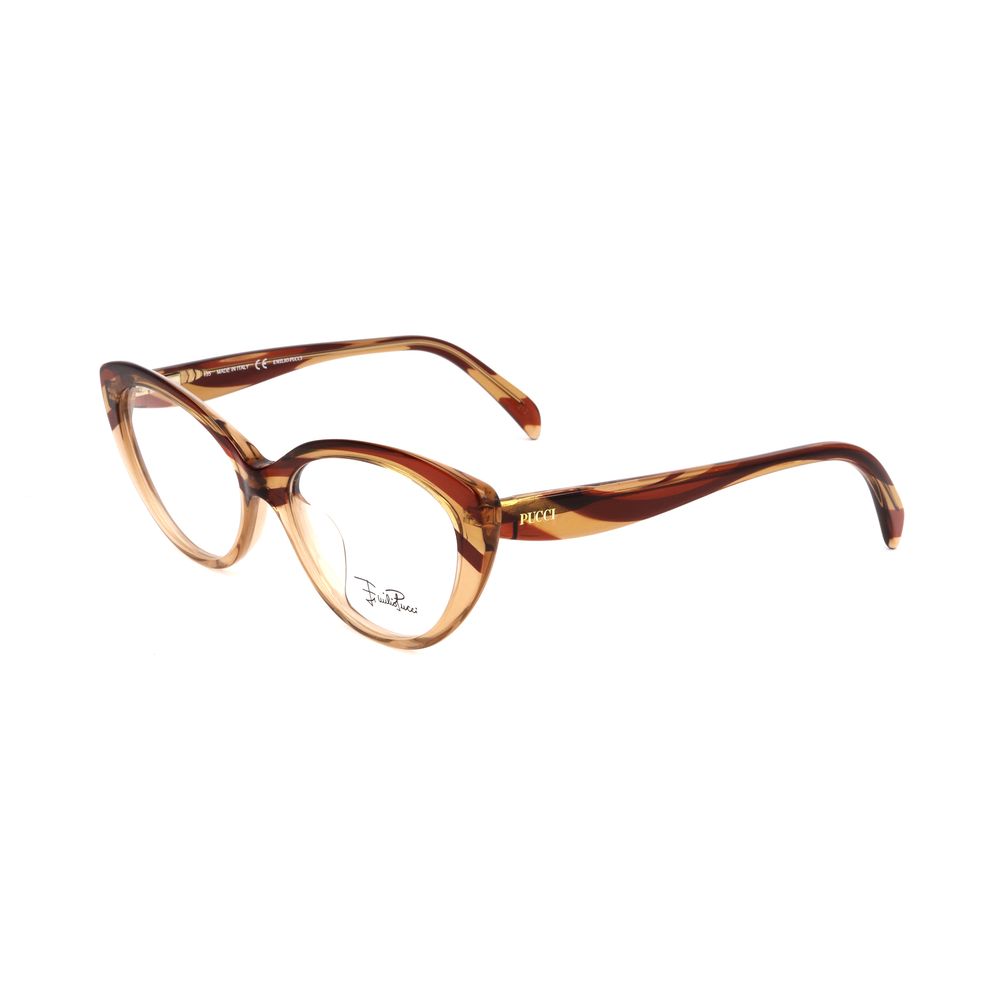 Emilio Pucci Bicolor Plastic Frames in hazelnut, women's glasses model EP2686207 with dimensions 51/16/135 mm.