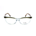 Emilio Pucci Green Plastic Frames, aquamarine glasses with 52/16/140 mm dimensions, stylish eyewear for women.