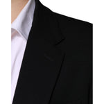 Dolce & Gabbana Black Wool Single Breasted Formal Blazer KOS2249-44