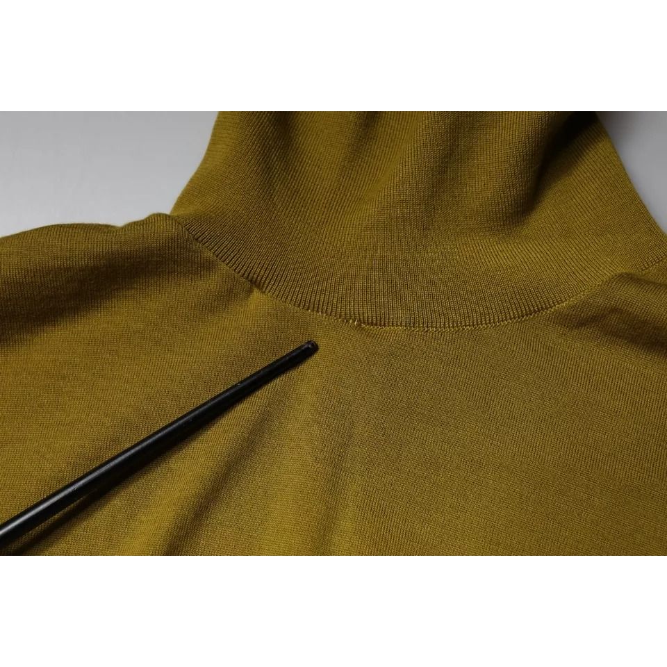 Dolce & Gabbana Brown Cashmere Turtleneck Pullover Sweater