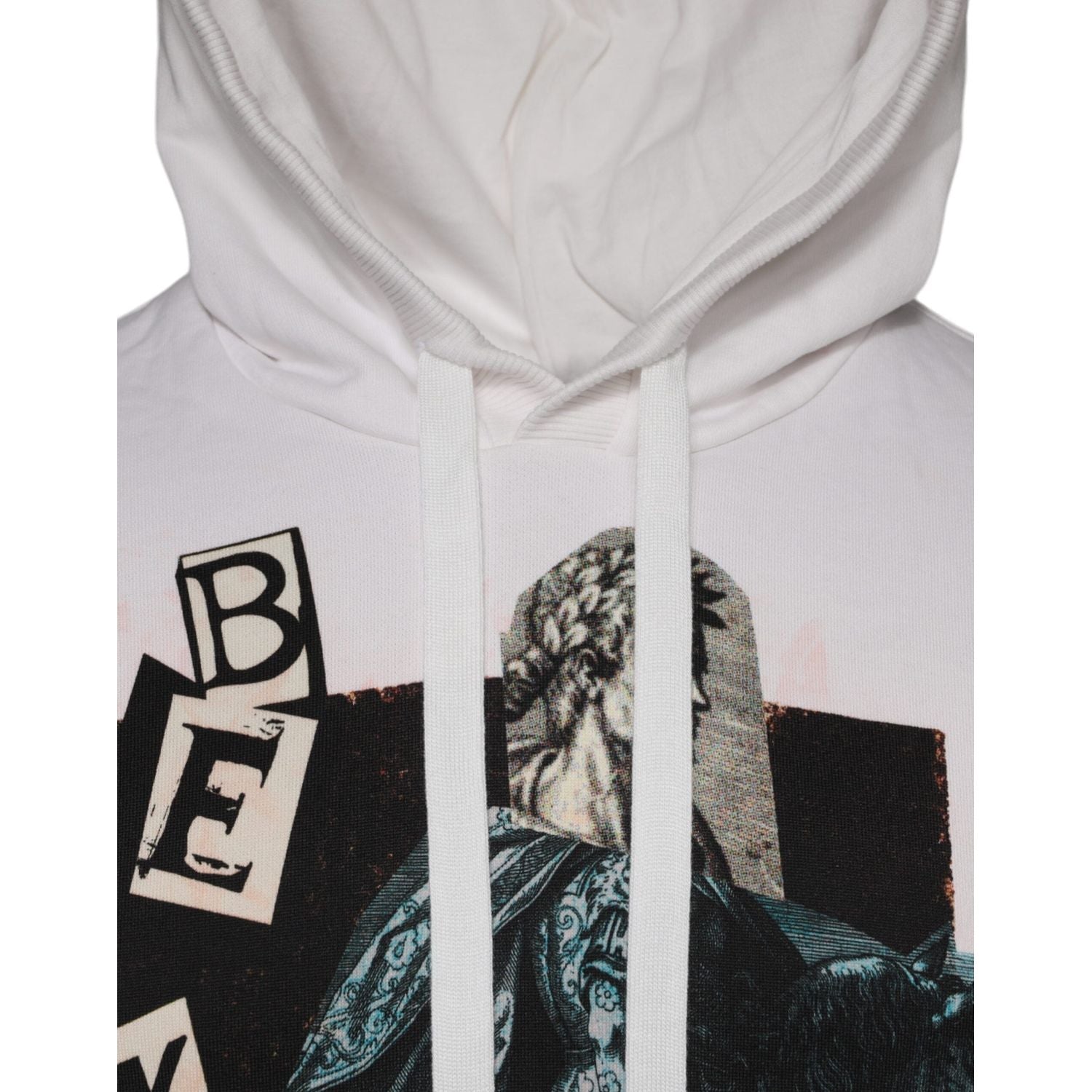 Dolce & Gabbana White Caesar Cotton Hooded Pullover Sweater