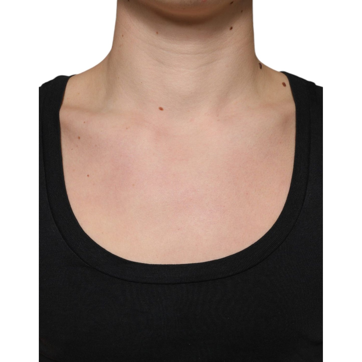 Dolce & Gabbana Black Cotton Tank Sleeveless Men T-shirt