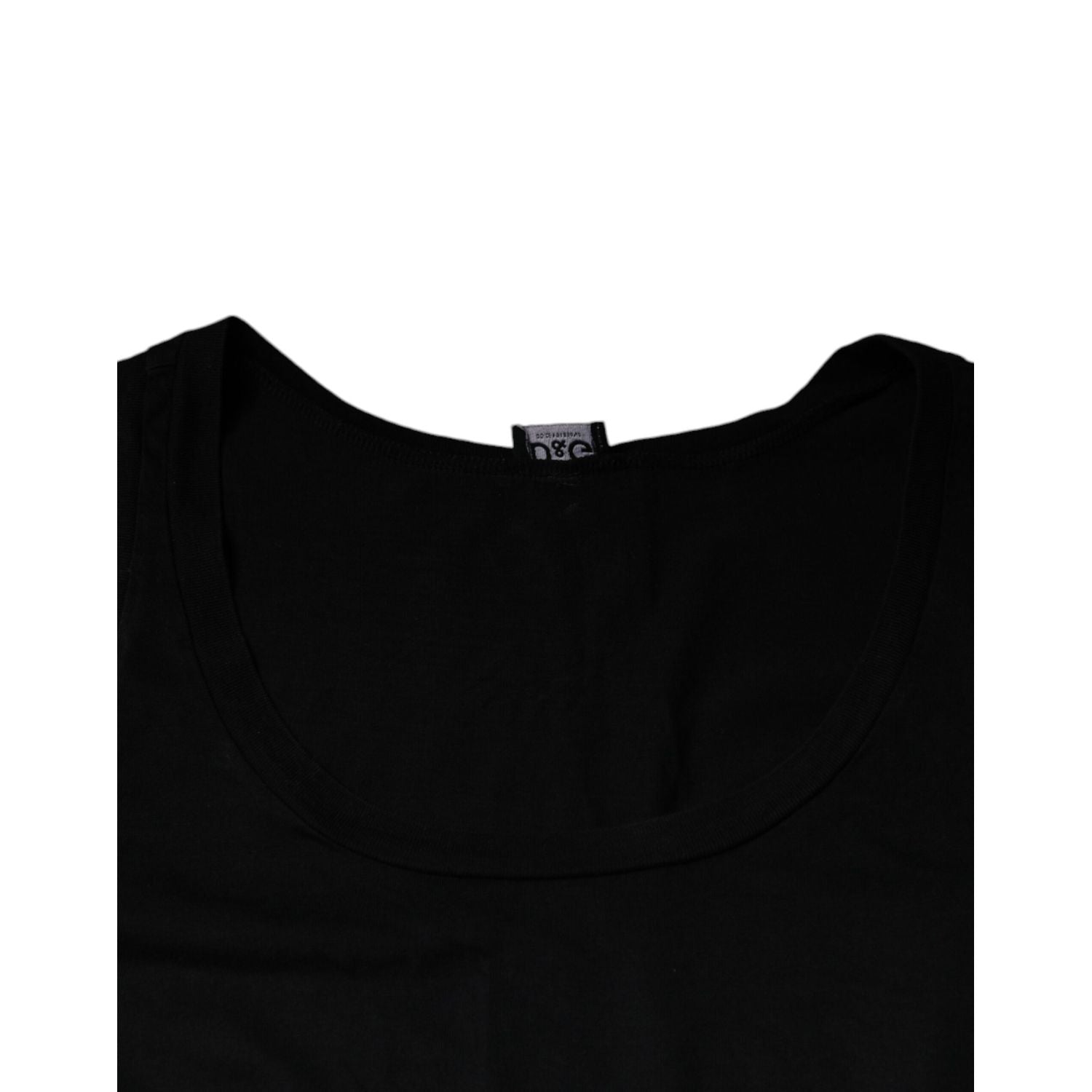 Dolce & Gabbana Black Cotton Tank Sleeveless Men T-shirt