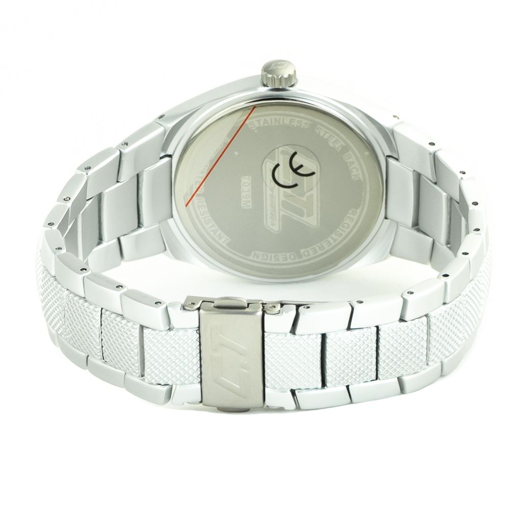 Chronotech Silver Polycarbonate Dress Watch