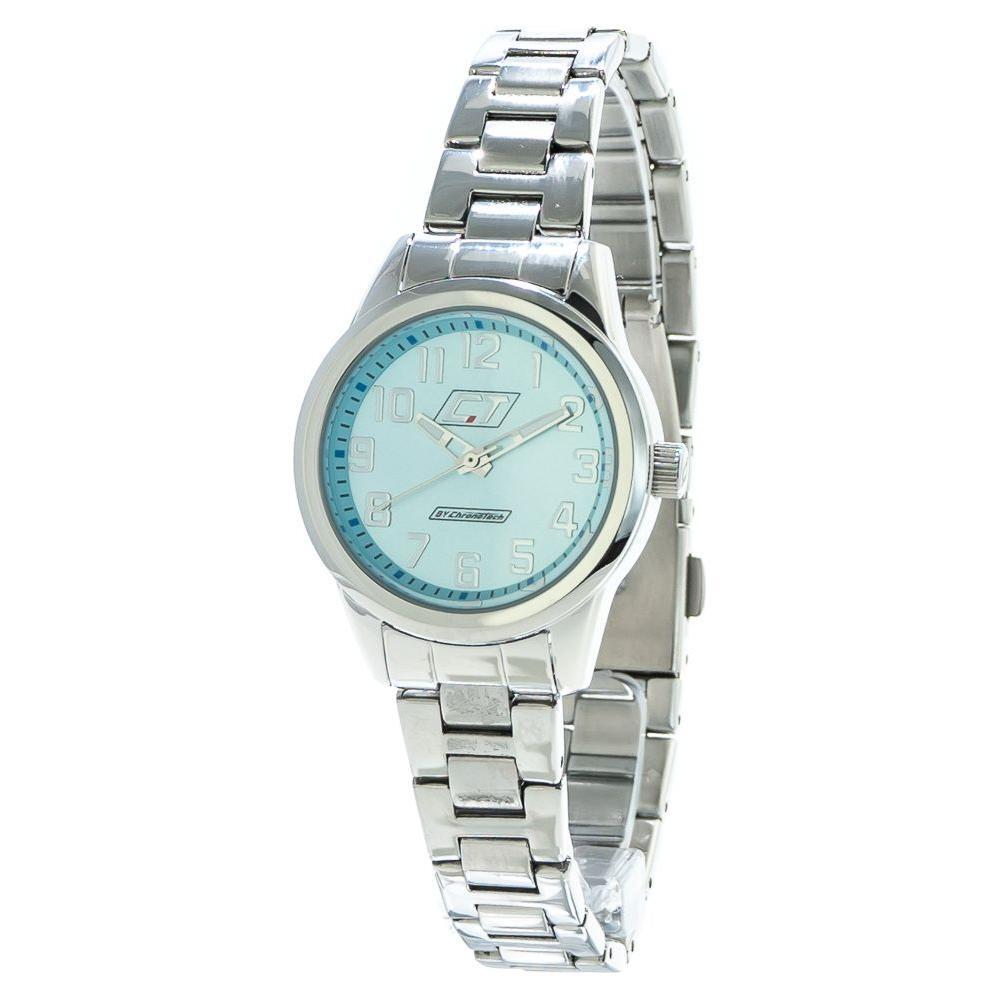 Chronotech Silver Stainless Steel Watch