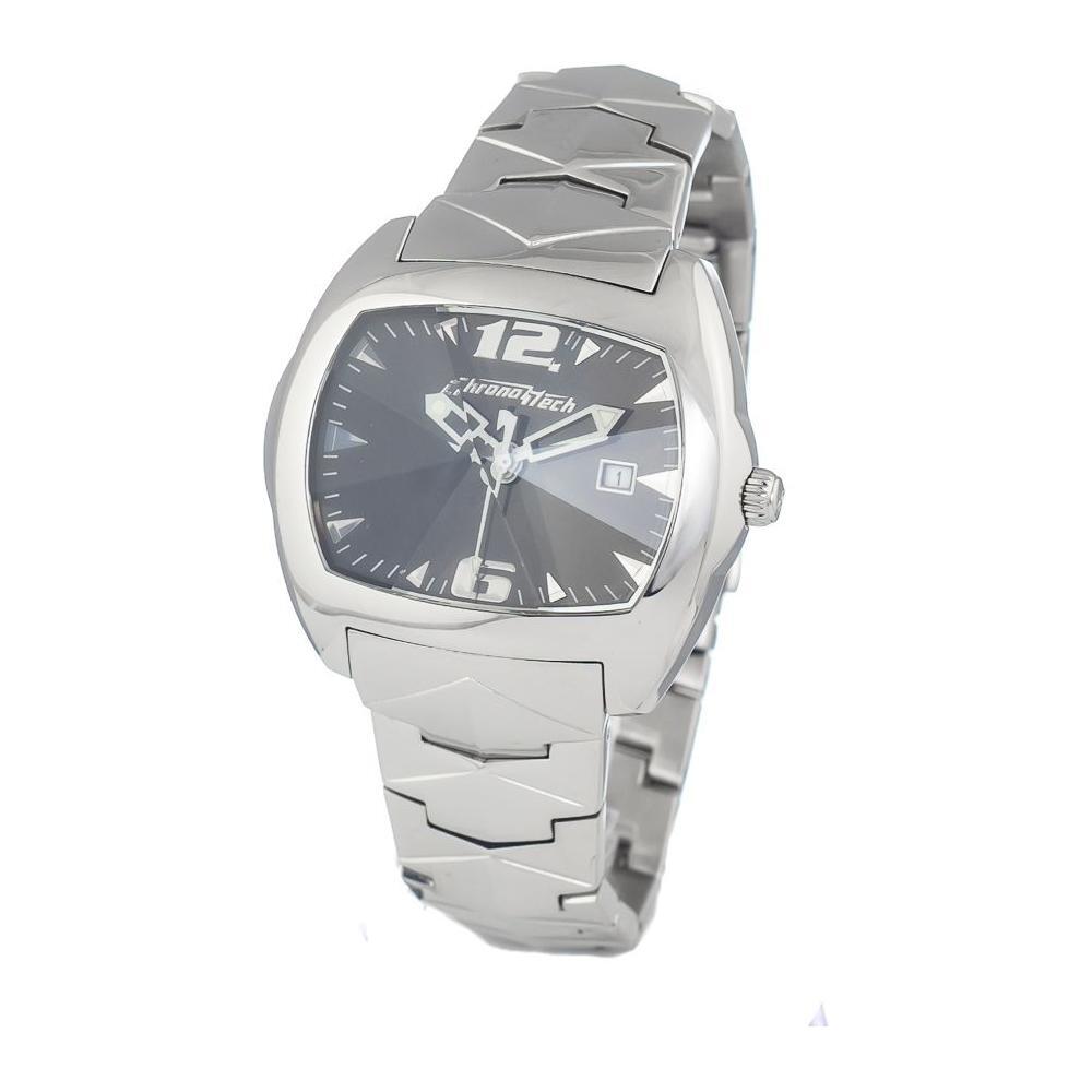 Chronotech Silver Stainless Steel Dress Watch