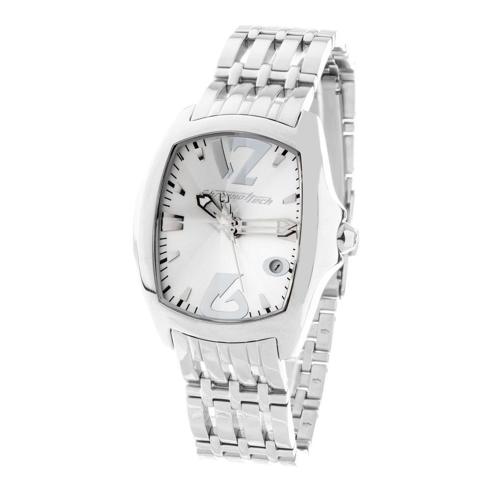 Chronotech Silver Stainless Steel Dress Watch