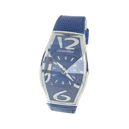 Chronotech Blue Leather Watch