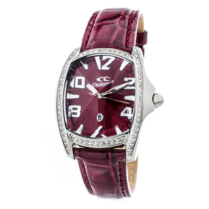 Chronotech Multicolor Leather Dress Watch
