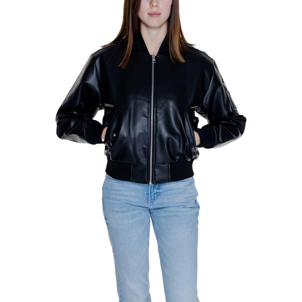Calvin Klein Jeans Black Polyethylene Jackets & Coat CA-14563800009-IT42|M