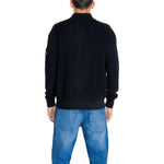 Calvin Klein Jeans Black Recycled Cotton Cardigan CA-14567700009-IT44 | S