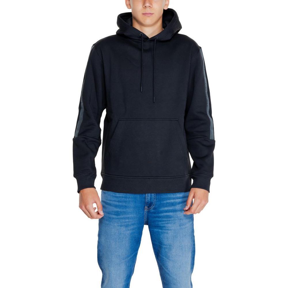 Calvin Klein Jeans Black Cotton Hoody CA-14568400009-IT48 | L