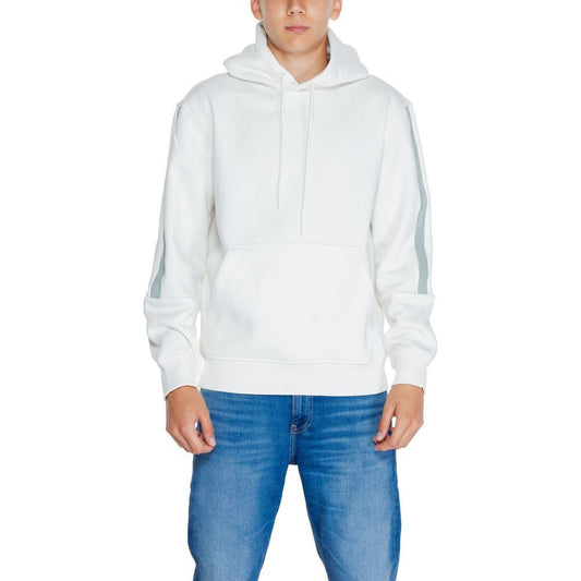 Calvin Klein Jeans Cream Cotton Hoody CA-14568400143-IT52 | XL