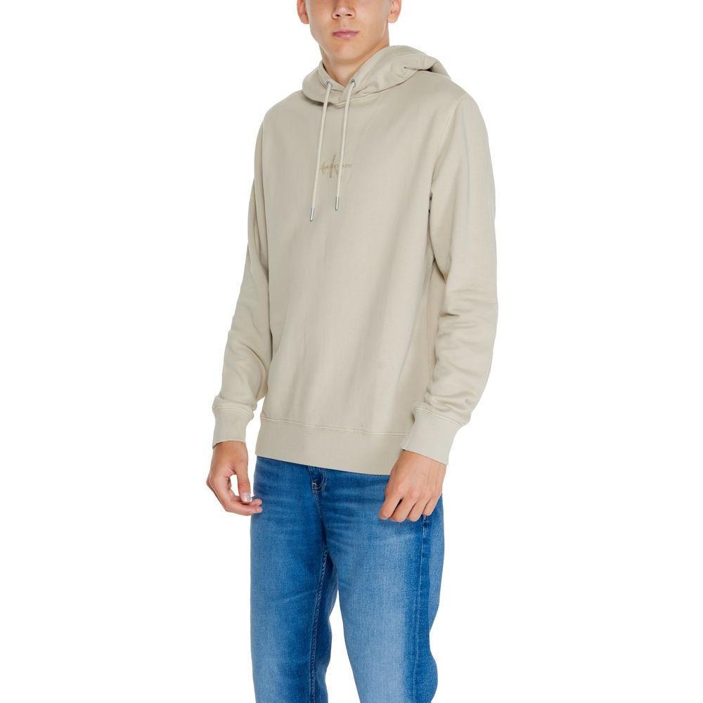 Calvin Klein Jeans Beige Recycled Cotton Hoody CA-14568500127-IT48 | L
