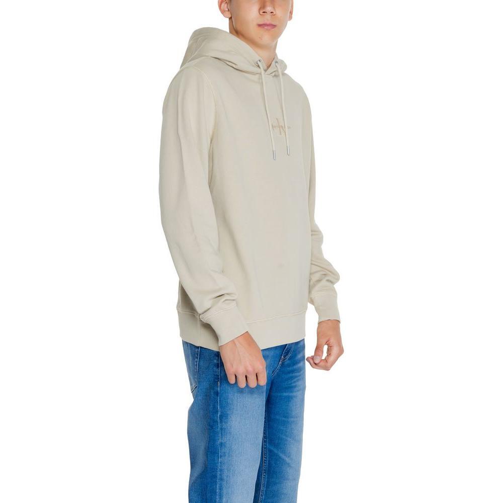 Calvin Klein Jeans Beige Recycled Cotton Hoody CA-14568500127-IT48 | L