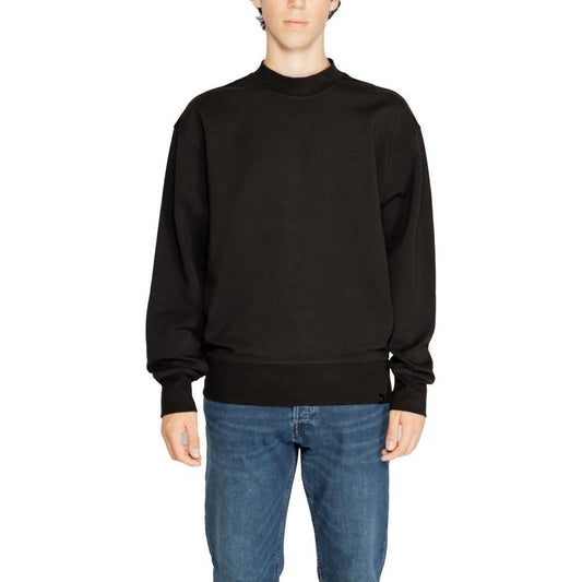 Calvin Klein Jeans Black Recycled Cotton Sweatshirt CA-14580700009-IT44 | S