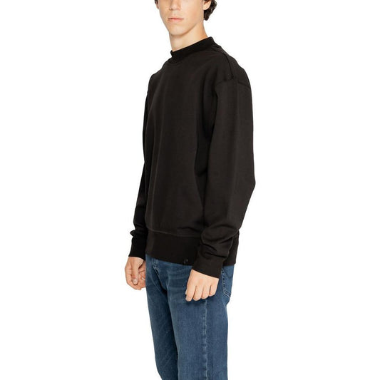 Calvin Klein Jeans Black Recycled Cotton Sweatshirt CA-14580700009-IT44 | S