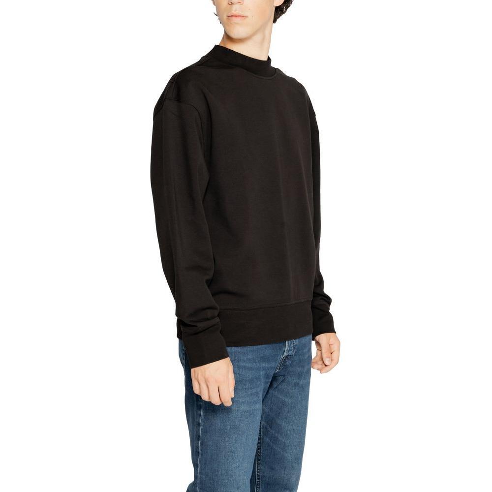 Calvin Klein Jeans Black Recycled Cotton Sweatshirt CA-14580700009-IT44 | S