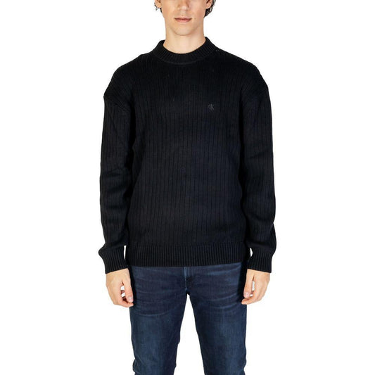 Calvin Klein Jeans Black Cotton Sweater CA-14580800009-IT48 | L