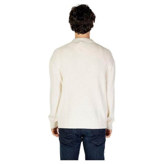 Calvin Klein Jeans Cream Cotton Sweater CA-14580801504-IT52 | XL