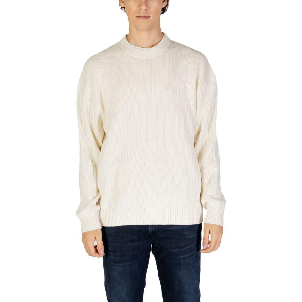 Calvin Klein Jeans Cream Cotton Sweater CA-14580801504-IT52 | XL