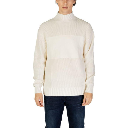 Calvin Klein Jeans Cream Cotton Sweater CA-14580901504-IT44 | S