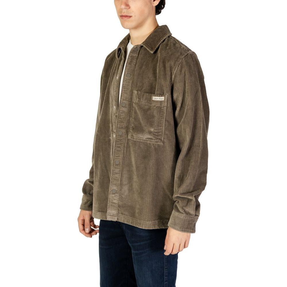 Calvin Klein Jeans Gray Cotton Shirt CA-14581202205-IT46 | M