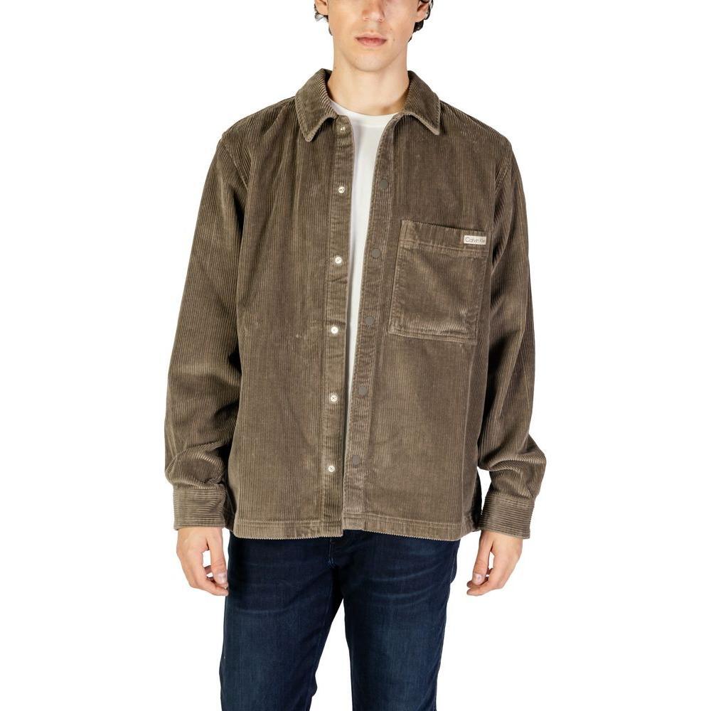 Calvin Klein Jeans Gray Cotton Shirt CA-14581202205-IT46 | M
