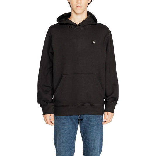 Calvin Klein Jeans Black Recycled Cotton Hoody CA-14581500009-IT48 | L