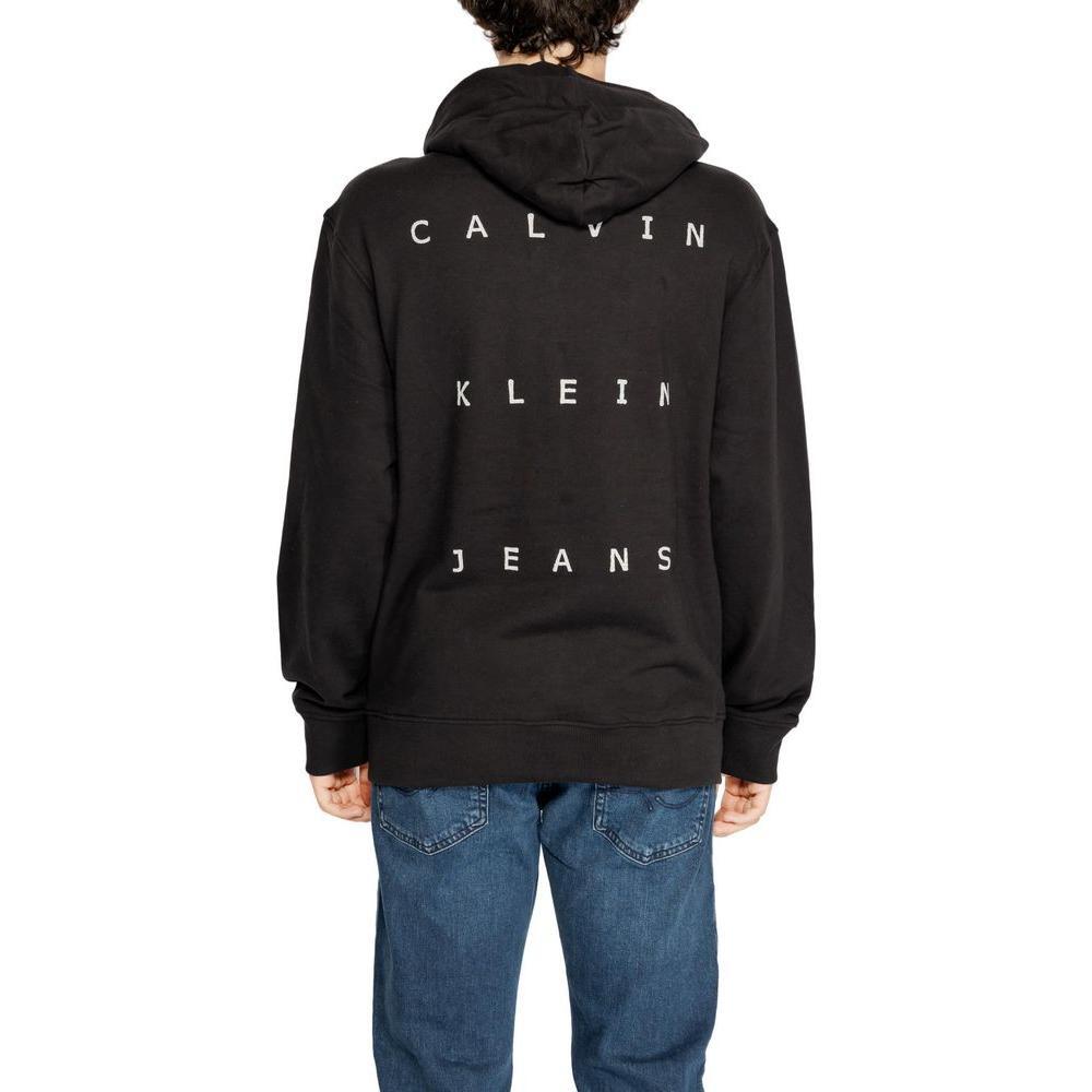 Calvin Klein Jeans Black Recycled Cotton Hoody CA-14581500009-IT48 | L