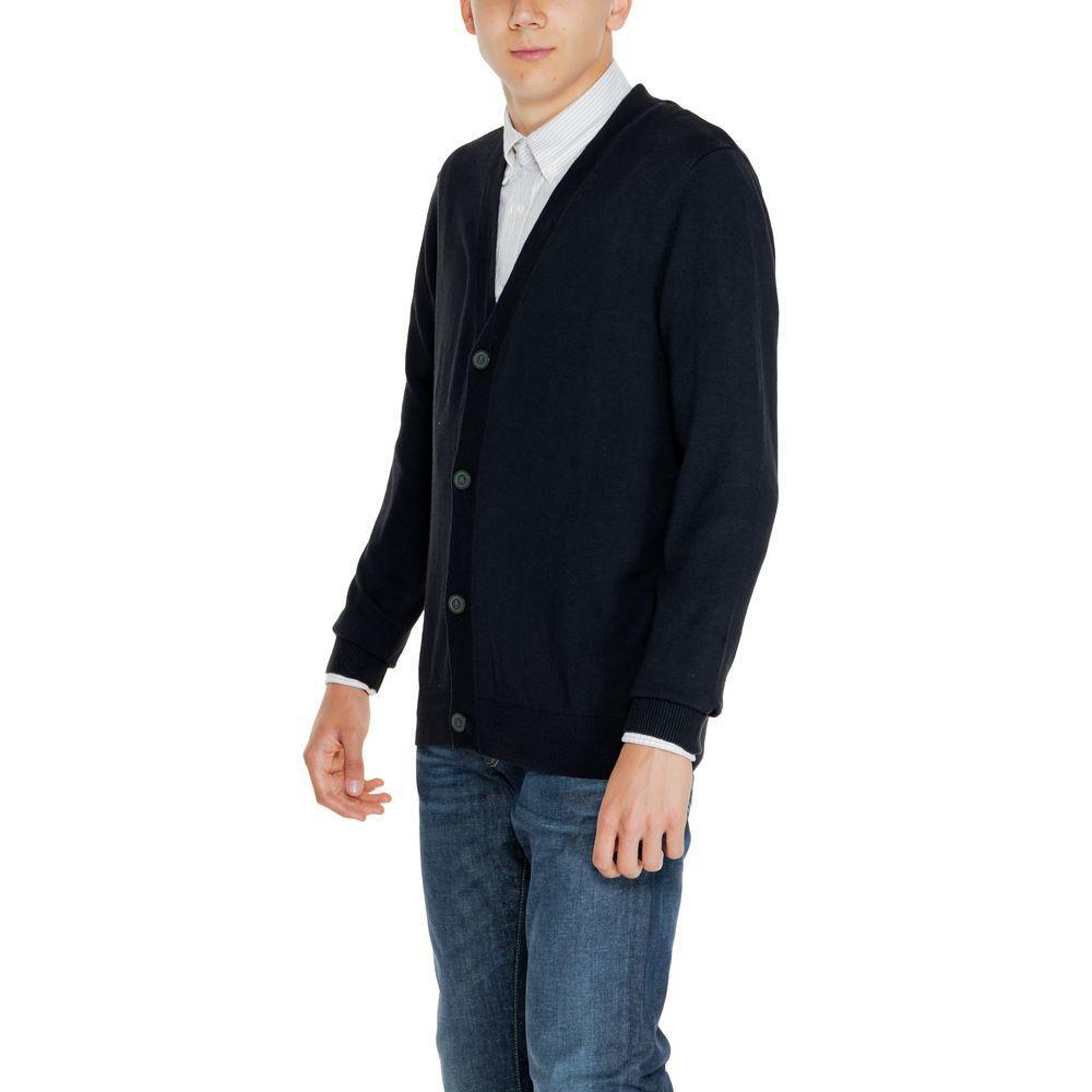 Jack Jones Black Cotton Cardigan JA-14790600009-IT48 | L
