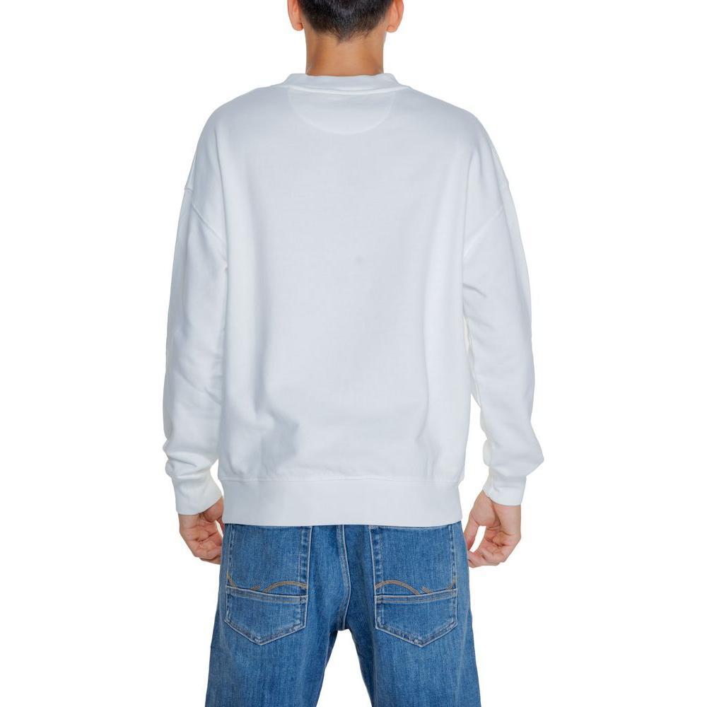 Replay White Cotton Sweatshirt RE-14825300008-IT48 | L