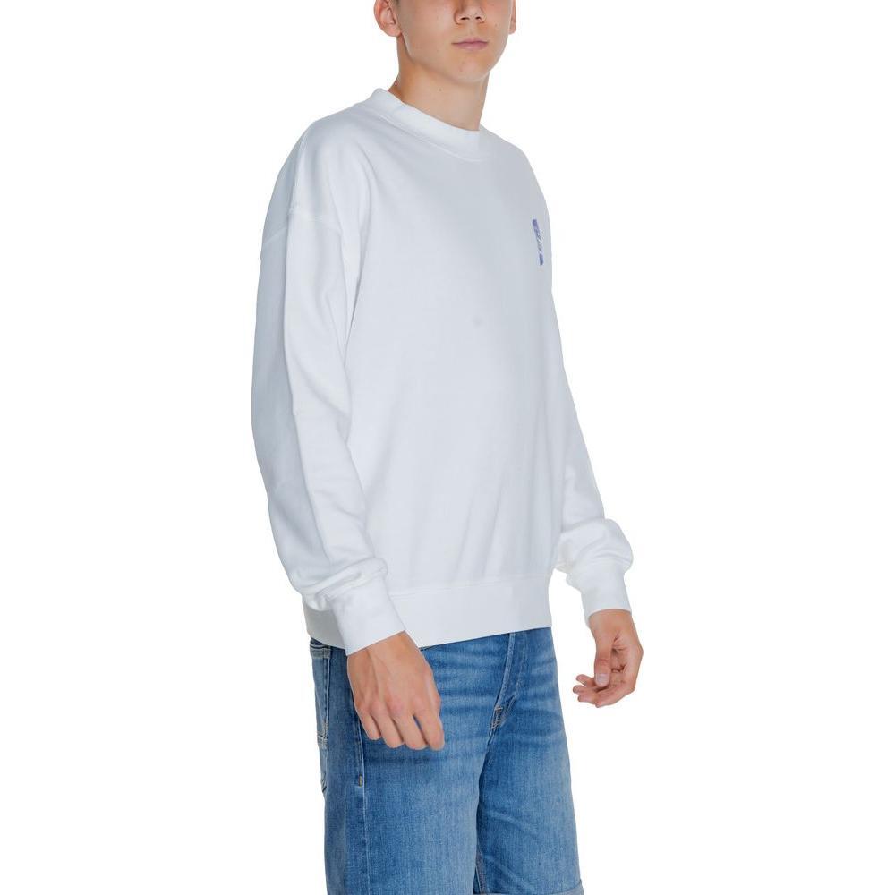 Replay White Cotton Sweatshirt RE-14825300008-IT48 | L