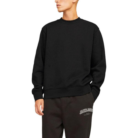 Jack Jones Black Cotton Sweatshirt JA-14846300009-IT42 | XS