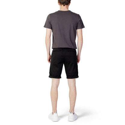 Jack Jones Black Cotton Shorts