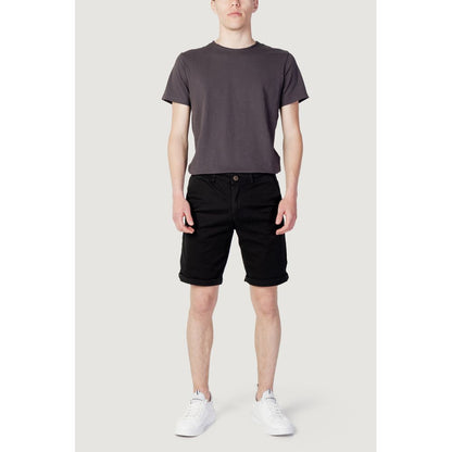 Jack Jones Black Cotton Shorts