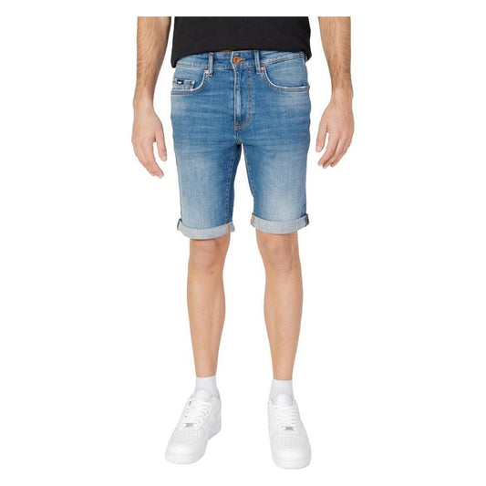 Gas Blue Cotton Bermuda GA-13363500176-W31