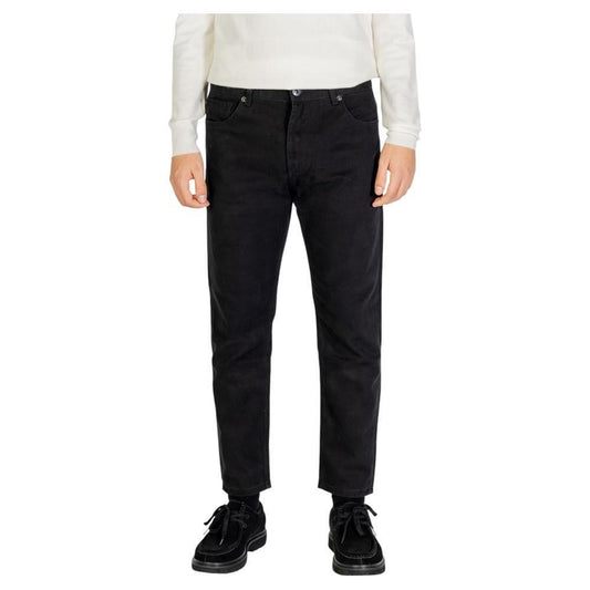 Gianni Lupo Black Cotton Pant GI-14788600009-IT54 | XXL