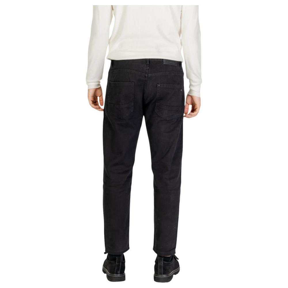 Gianni Lupo Black Cotton Pant GI-14788600009-IT54 | XXL
