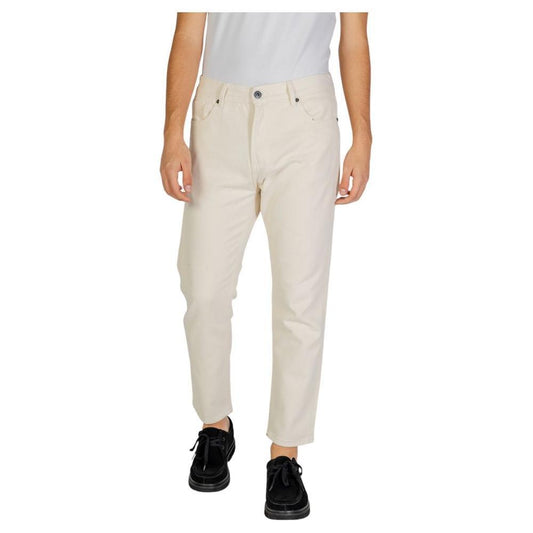 Gianni Lupo Cream Cotton Pant GI-14788600143-IT50 | L