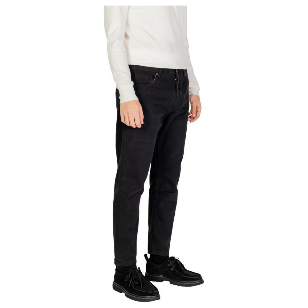 Gianni Lupo Black Cotton Pant GI-14788600009-IT54 | XXL