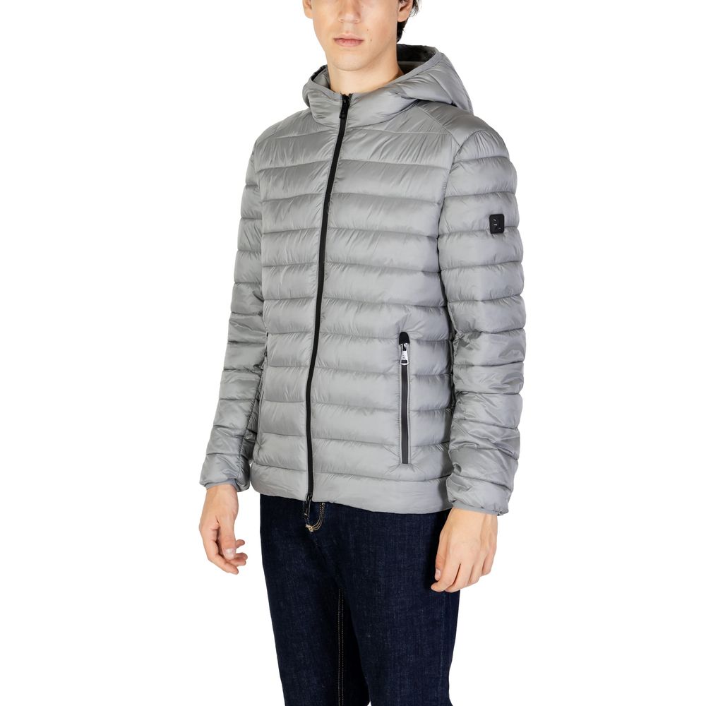 Gianni Lupo Gray Polyamide Coat