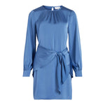 Vila Clothes Blue Recycled Polyester Short