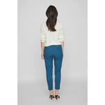 Vila Clothes Blue Polyester Pant