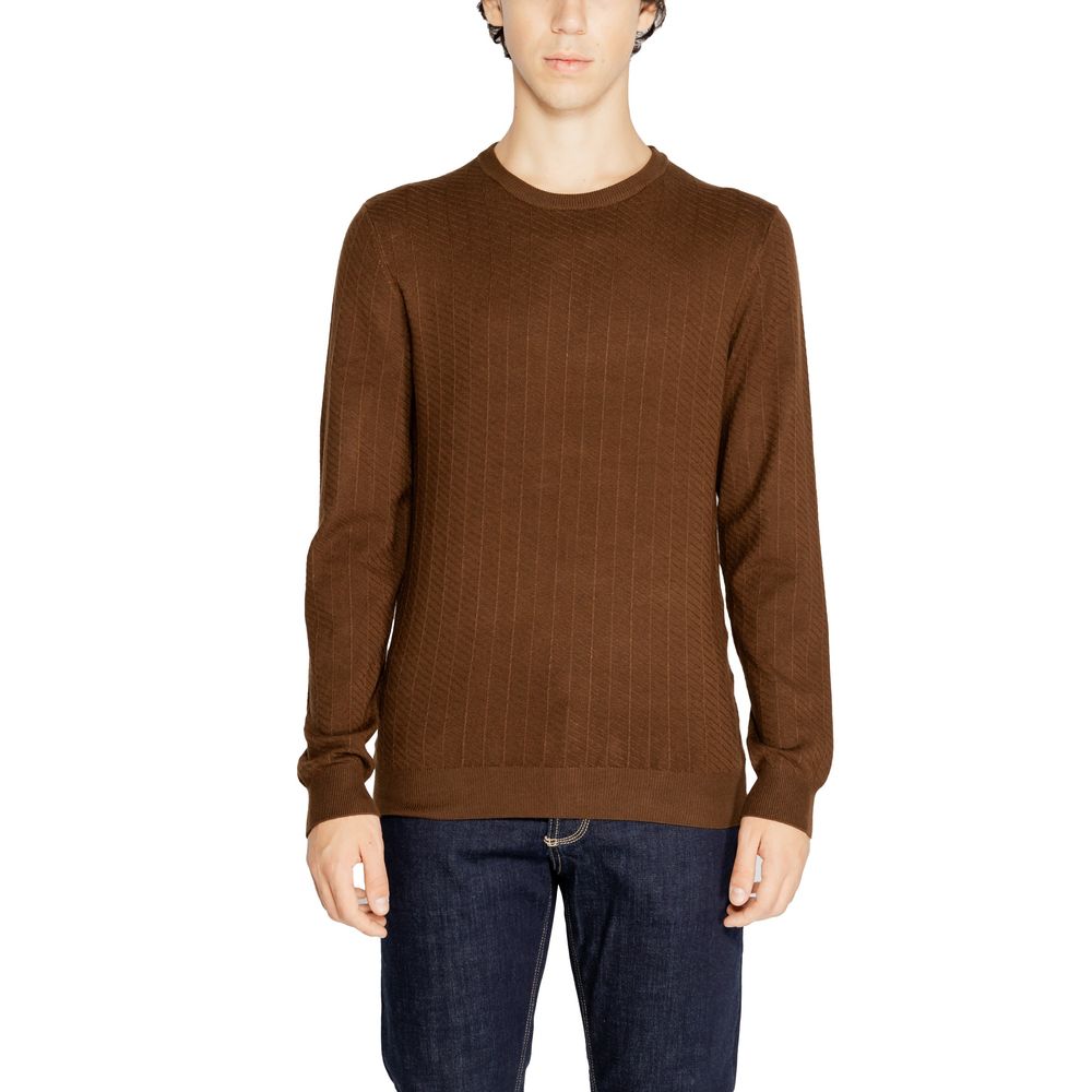 Antony Morato Brown Viscose Sweatshirt
