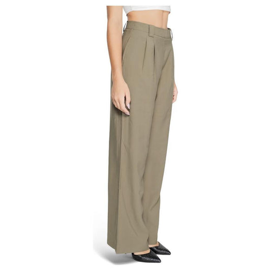 Morgan De Toi Green Cotton Pant MO-14792600149-IT40|S