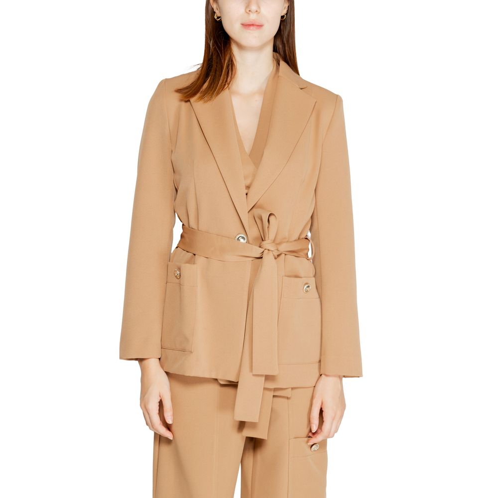 Rinascimento Beige Polyester Blazer 1728,71956299936,Beige,Blazers - Suits & Blazers - Clothing,Clothing,IT40|S,IT44|L,New with tags,Rinascimento,Suits & Blazers - Clothing,Women,XL
