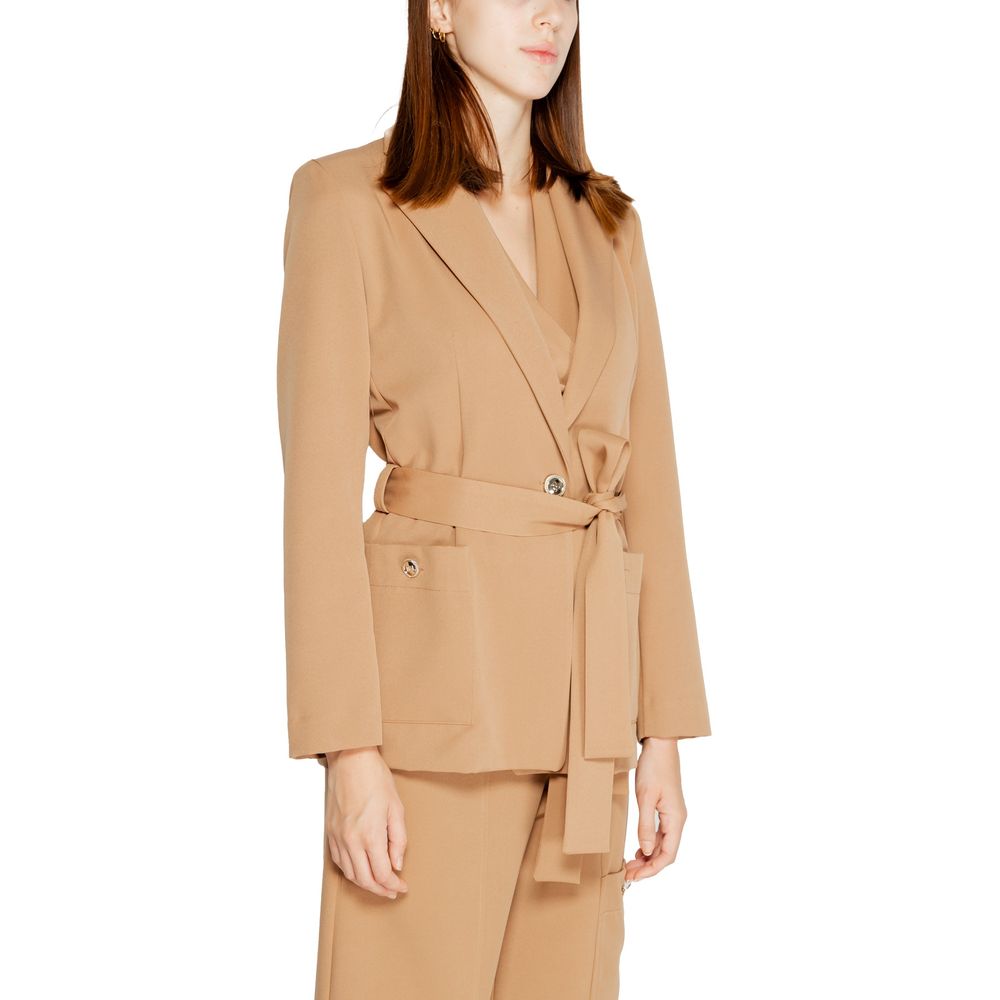 Rinascimento Beige Polyester Blazer 1728,71956299936,Beige,Blazers - Suits & Blazers - Clothing,Clothing,IT40|S,IT44|L,New with tags,Rinascimento,Suits & Blazers - Clothing,Women,XL