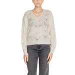 Jacqueline De Yong Cream Marabou Sweater